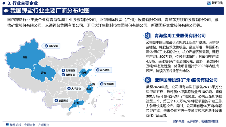 鉀礦的勘探、開發(fā)周期長，建成投產(chǎn)需要較長的時間。由于鹽湖組分不同的特點，開發(fā)需要的周期較長，鹽湖股份歷經(jīng)40余年發(fā)展產(chǎn)能超過百萬噸，羅鉀、藏格在鹽湖股份百萬基礎(chǔ)上需要的時間較短，經(jīng)歷10年左右，同時由于鉀肥裝置相對較同類型肥料企業(yè)投資回收期較長，因此政府通過多種財政手段，進(jìn)行扶持，并引導(dǎo)企業(yè)投入，是我國鉀肥工業(yè)得到快速發(fā)展的主要因素之一。鉀肥投資本身就是一個長周期、高投入的行業(yè)，這也是世界鉀礦開采形成寡頭壟斷的主要原因。