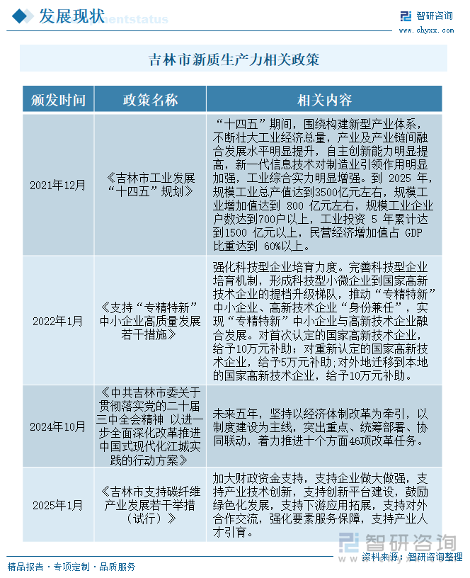 吉林市新質(zhì)生產(chǎn)力相關(guān)政策