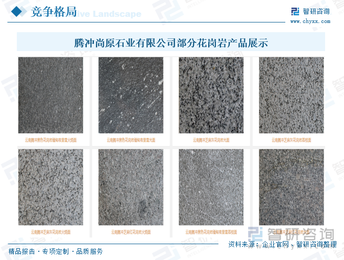 騰沖尚原石業(yè)有限公司部分花崗巖產(chǎn)品展示