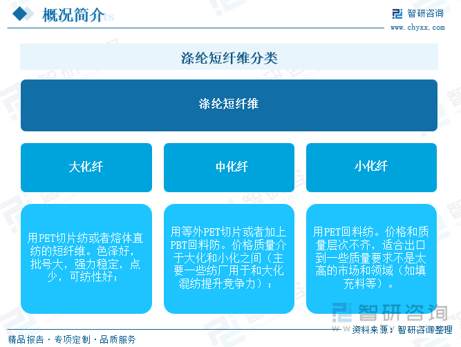 滌綸短纖維分類