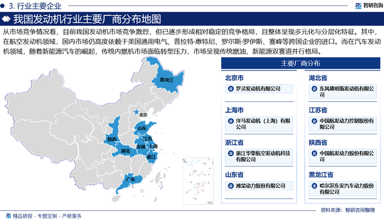 綜上分析，我國(guó)發(fā)動(dòng)機(jī)行業(yè)在航空領(lǐng)域面臨國(guó)際巨頭的技術(shù)壁壘與市場(chǎng)壟斷，需加快國(guó)產(chǎn)化進(jìn)程；在汽車領(lǐng)域則需順應(yīng)綠色化、智能化趨勢(shì)，加強(qiáng)技術(shù)創(chuàng)新與產(chǎn)業(yè)鏈整合。