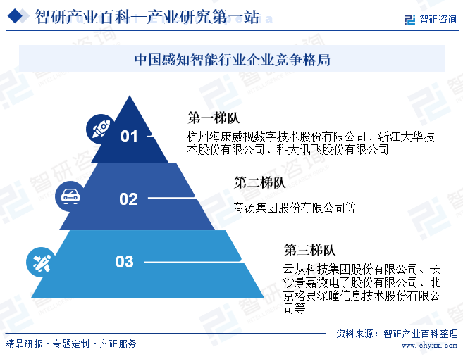 中國感知智能行業(yè)企業(yè)競爭格局