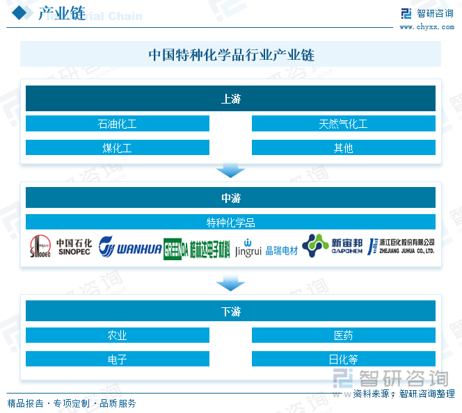中国特种化学品行业产业链