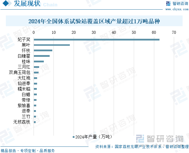 2024年全國體系試驗站覆蓋區(qū)域產(chǎn)量超過1萬噸品種