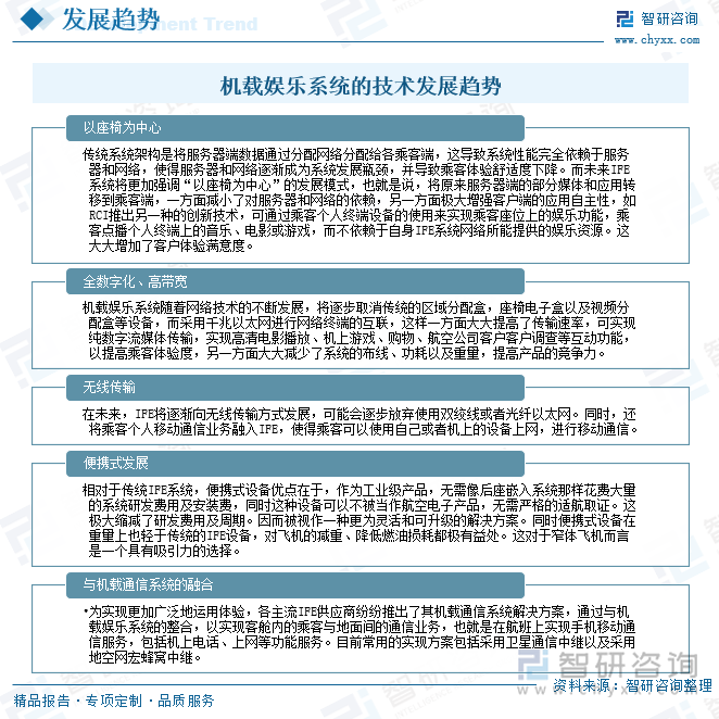 機載娛樂系統(tǒng)的技術(shù)發(fā)展趨勢