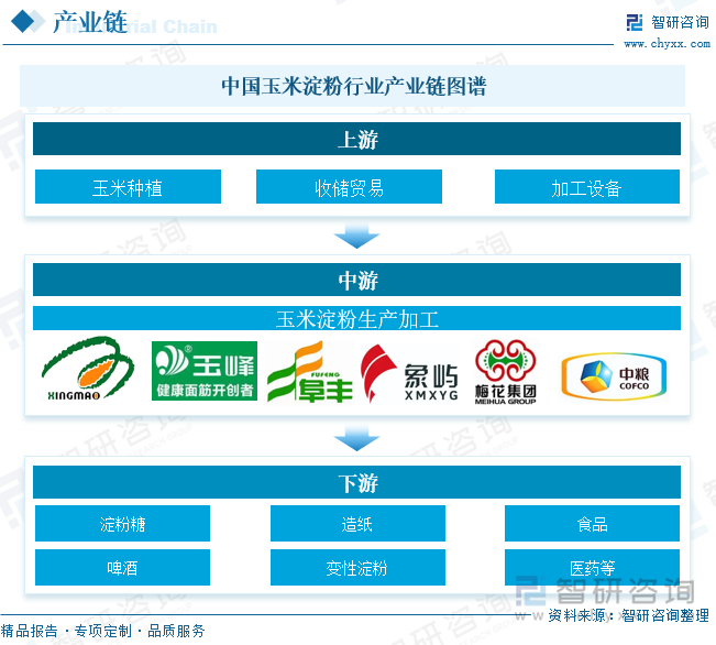 中国玉米淀粉‌行业产业链图谱