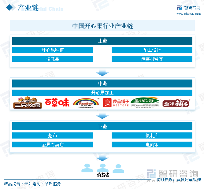 中國開心果行業(yè)產(chǎn)業(yè)鏈