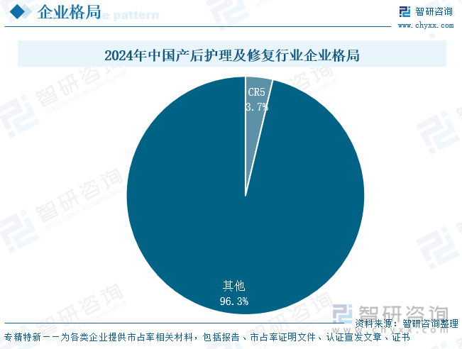 2024年中國(guó)產(chǎn)后護(hù)理及修復(fù)行業(yè)企業(yè)格局