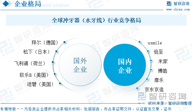 全球冲牙器（水牙线）行业竞争格局