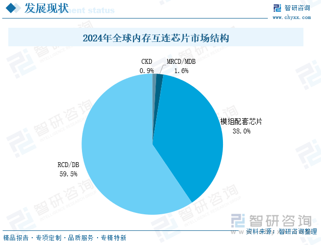 2024年全球內(nèi)存互連芯片市場結(jié)構(gòu)