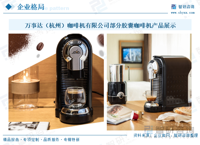 萬事達（杭州）咖啡機有限公司部分膠囊咖啡機產(chǎn)品展示