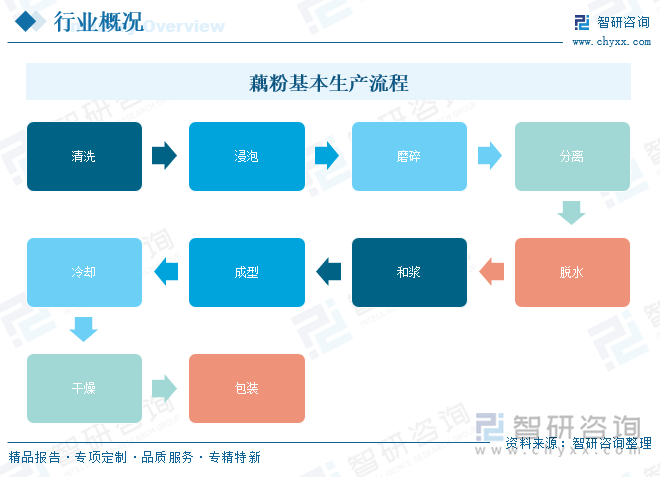 藕粉基本生產(chǎn)流程