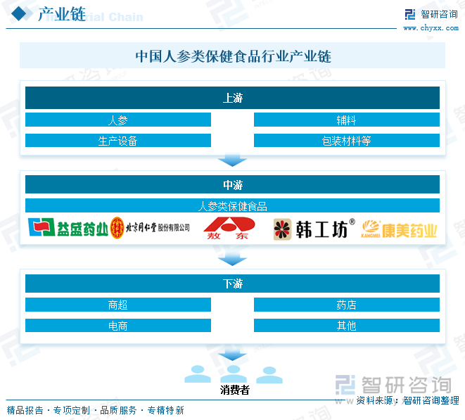 中國人參類保健食品行業(yè)產(chǎn)業(yè)鏈