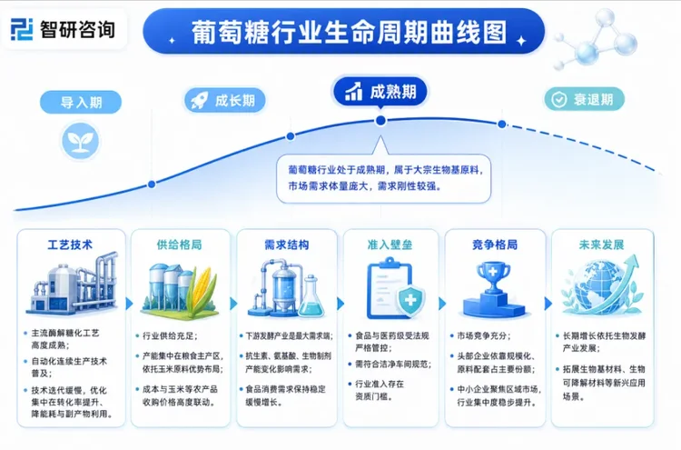葡萄糖行业生命周期图