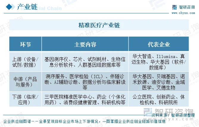 精准医疗产业链